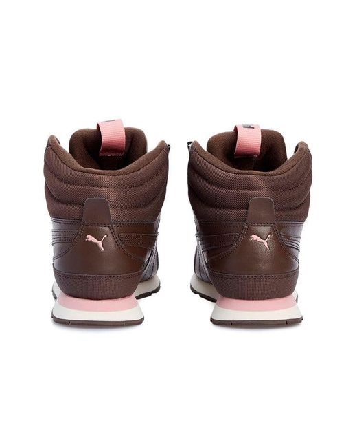 PUMA Brown Vista Mid Utility Climbing Shoes for men