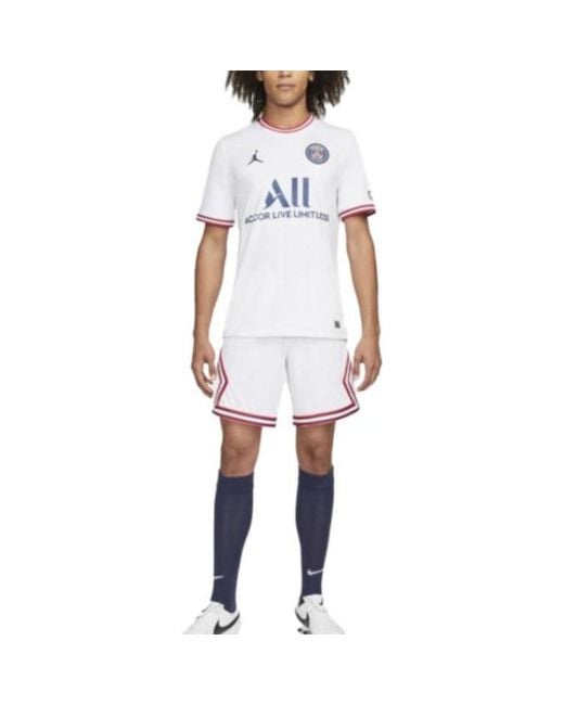 Nike White Paris-Saint Germain 21/22 Fourth Vapor Match Short for men