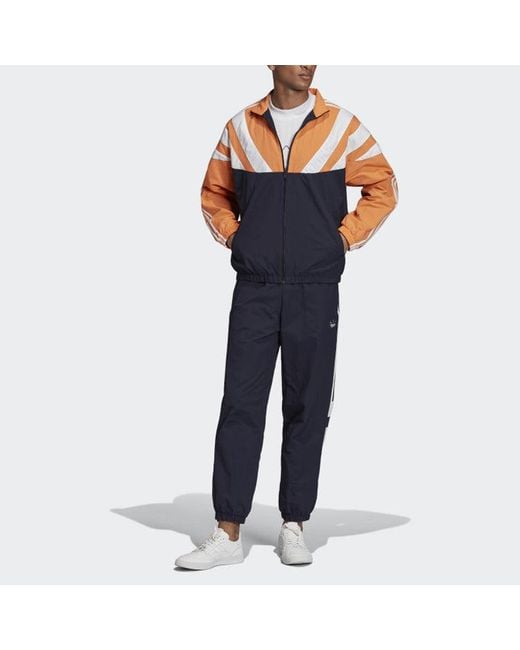 Adidas Blue Originals Retro Balanta 96 Track Top Jacket Suede for men