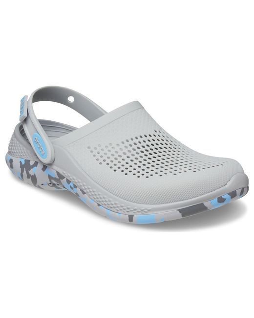 CROCSTM Blue Literide 360 Marbled Clogs 'Light Oxygen'