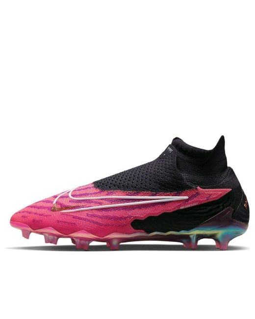 nike boots pink and black