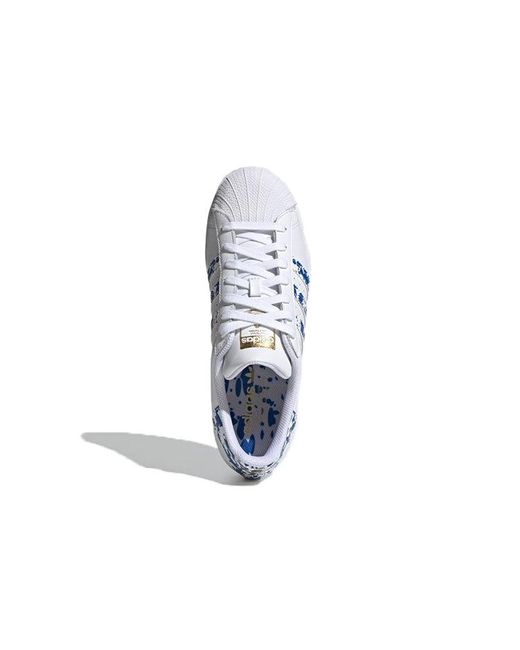 Adidas Blue Superstar Splatter' for men