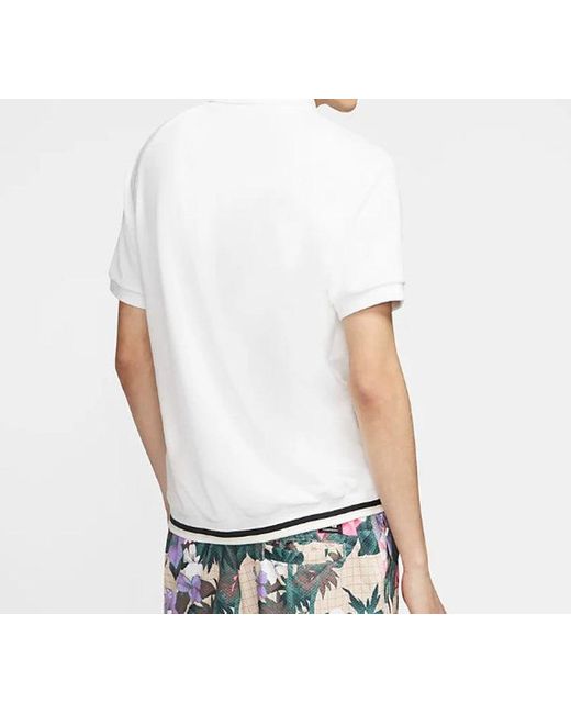 Nike White Sb Skateboard Short Sleeve Polo Shirt for men
