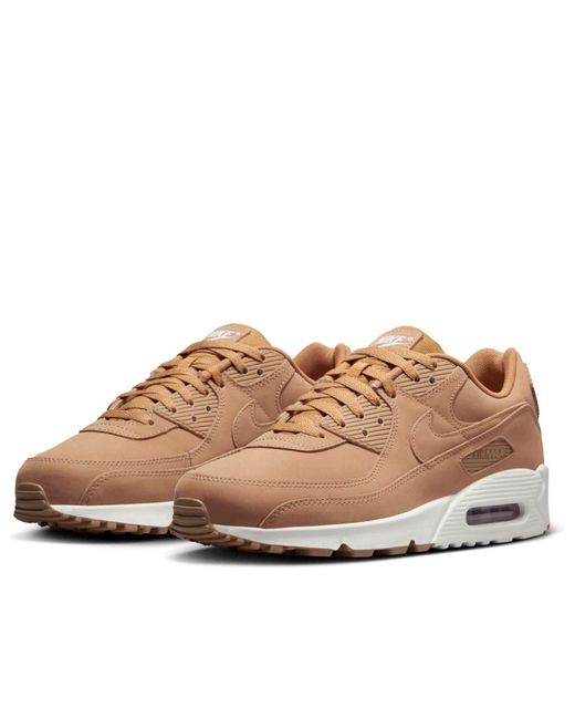 Nike Brown Air Max 90 Premium 'Flax Sail' for men