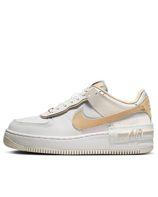 Nike White (Wmns) Air Force 1 Low Shadow 'Tan'