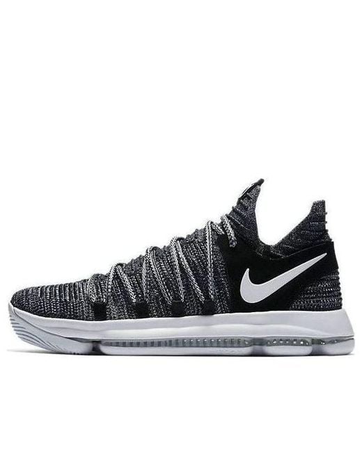 Nike Black Kd 10 'Oreo' for men