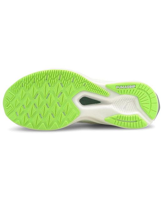 PUMA White Deviate Nitro Spectra Running Trainers
