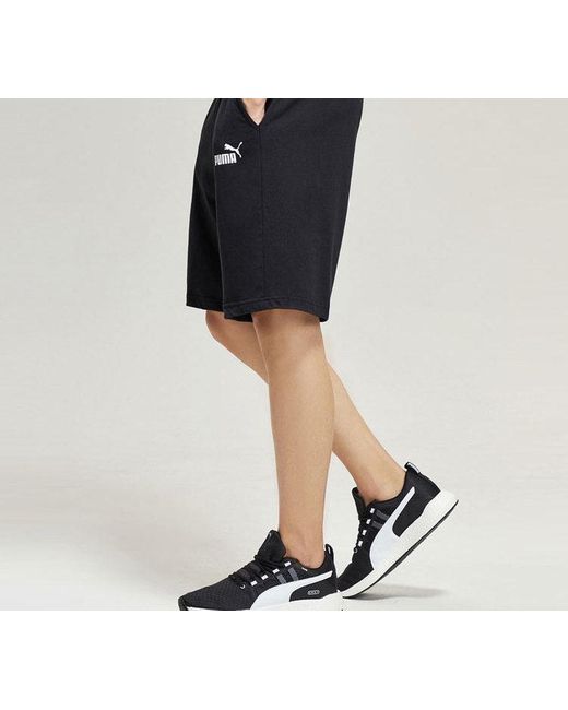 PUMA Black Solid Casual Shorts for men
