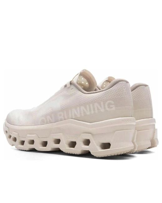 On Shoes White X Invincible Cloudmonster 2 'Ivory' for men