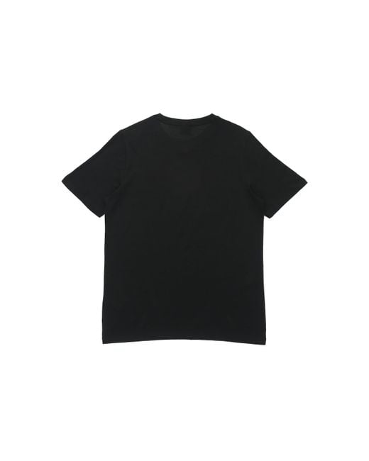 PUMA Black Athleisure Casual Sports Bronzing Logo Printing Short Sleeve for men