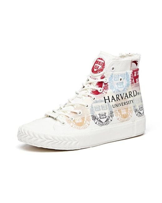 Anta White (Wmns) X Harvard Life Series Sneakers Canvas High Multi-Color'