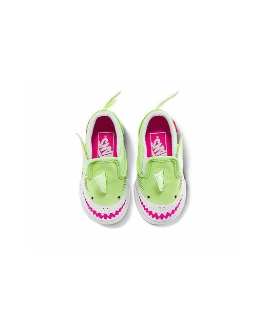Vans Green Slip-On V Low Tops Casual Skateboarding Shoes for men