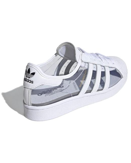Adidas White Superstar 'Transparent' for men