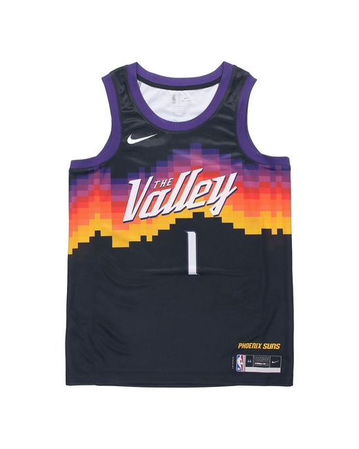 Nike Blue Nba Devin Booker Phoenix Suns 2022/23 Fan Edition Swingman Jersey #1 for men
