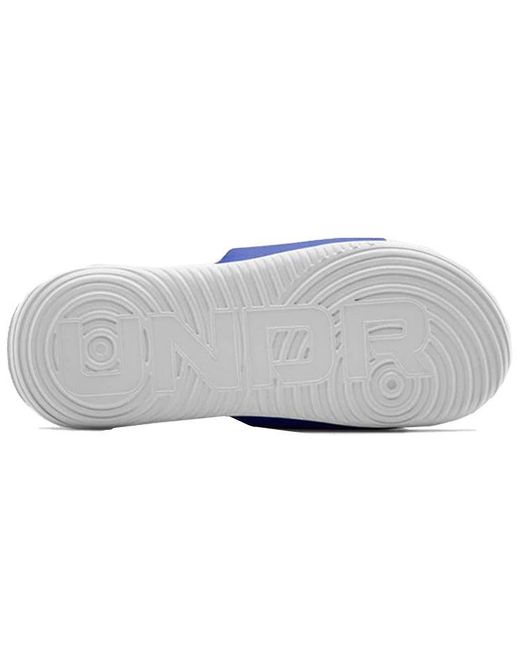Under Armour Blue Ansa Fixed Slide 'Halo' for men
