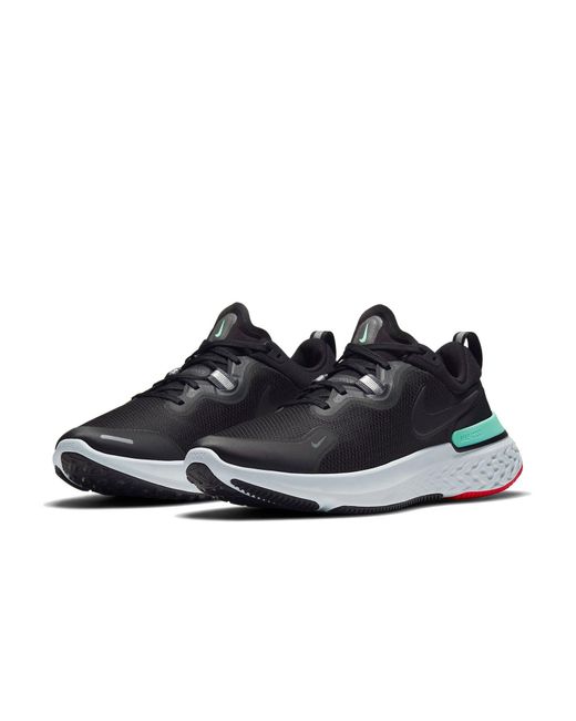 Nike Black React Miler Glow' for men