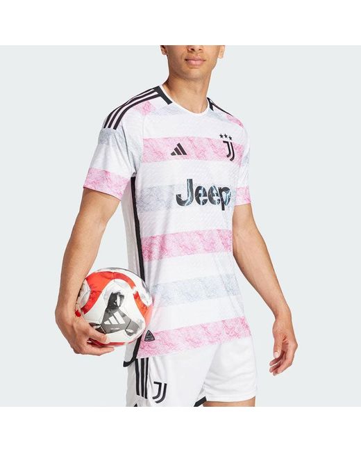 Adidas Purple Juventus 23/24 Away Authentic Jersey for men