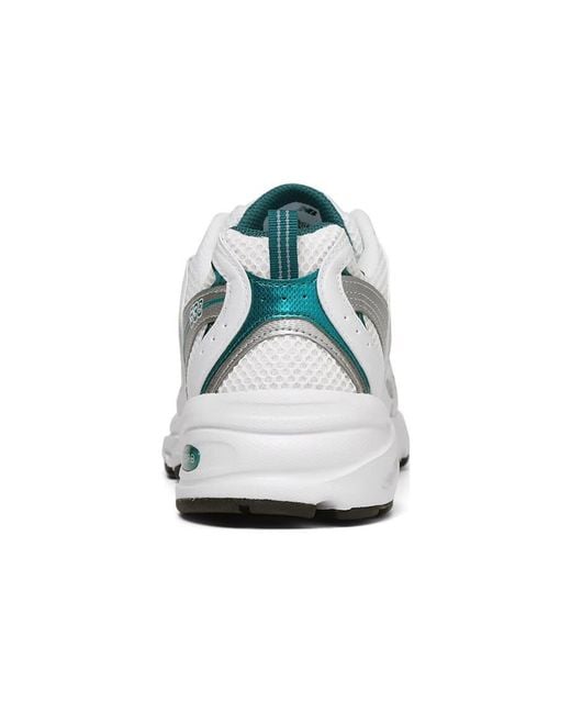 New Balance White 530 Metallic' for men