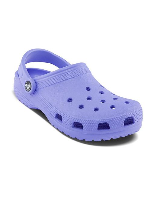 CROCSTM Purple Classic Clog Beach Crystal Sandals