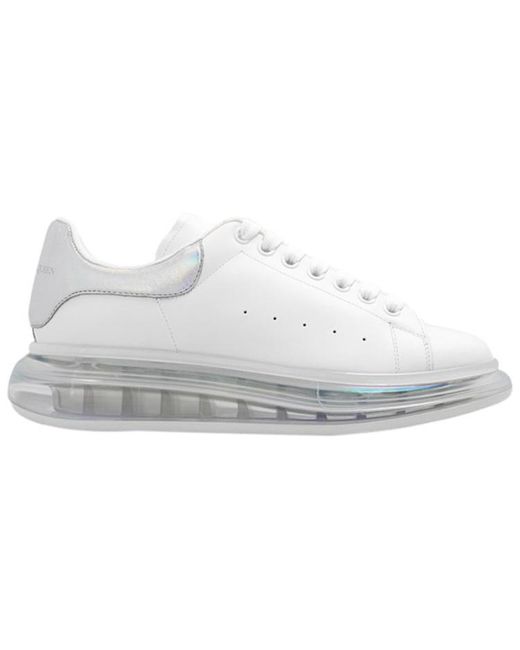 McQueen White Clear Sole Oversized Sneaker Pearl' for men