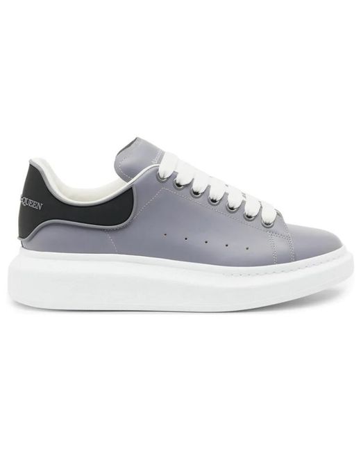 McQueen Blue Oversized Sneaker 'Gun' for men