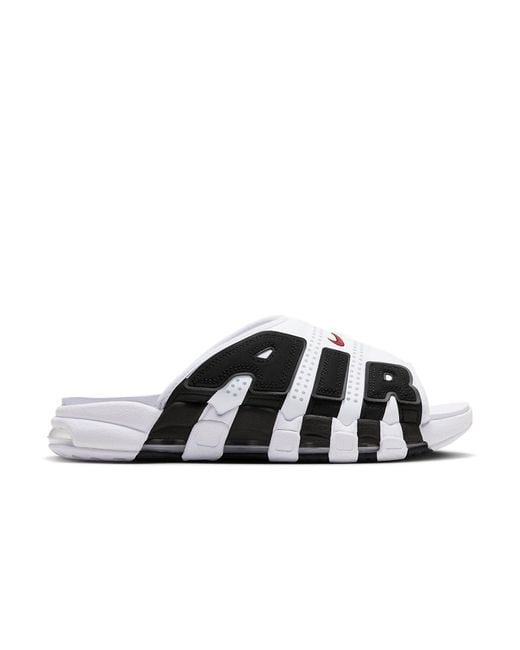 Nike Black Air More Uptempo Slide Varsity' for men