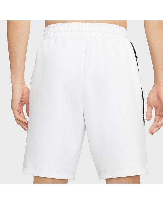 Nike White Therma Flex Exploration Basketball Shorts for men