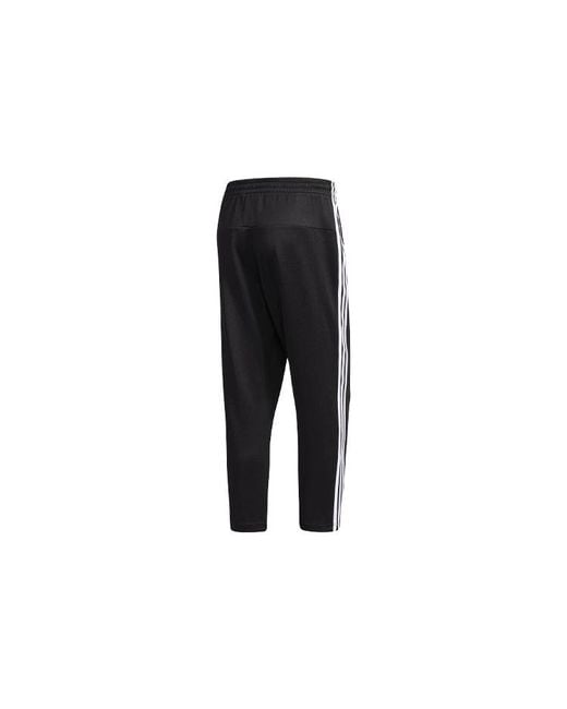 Adidas Black Originals Classic Stripe Loose Straight Cozy Casual Sports Pants for men