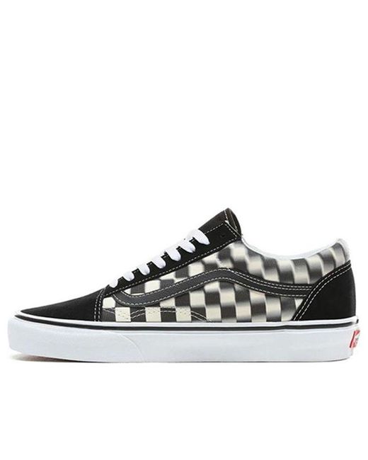Vans Black Old Skool 'Blur Check' for men