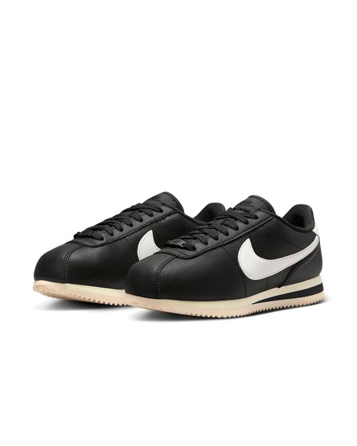 Nike Cortez 23 Premium Womens Casual Trainers In Black White - 7 Uk