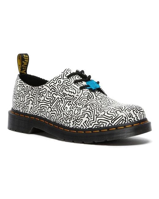 Dr. Martens Black Keith Haring 1461 Printed for men