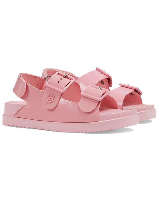 Gucci Pink (Wmns) Rubber Slingback Sandals