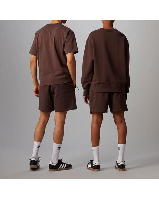 Adidas Originals X Pharrell Williams Crossover Casual Breathable Solid Color Sports Shorts Brown for men