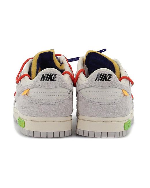 Nike Blue X Off- Dunk Low 'Lot 13 Of 50' for men