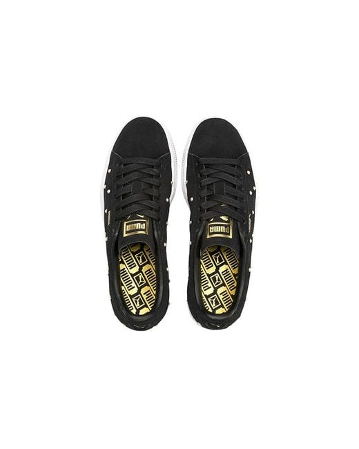 PUMA Black (Wmns) Pearl Studs Suede