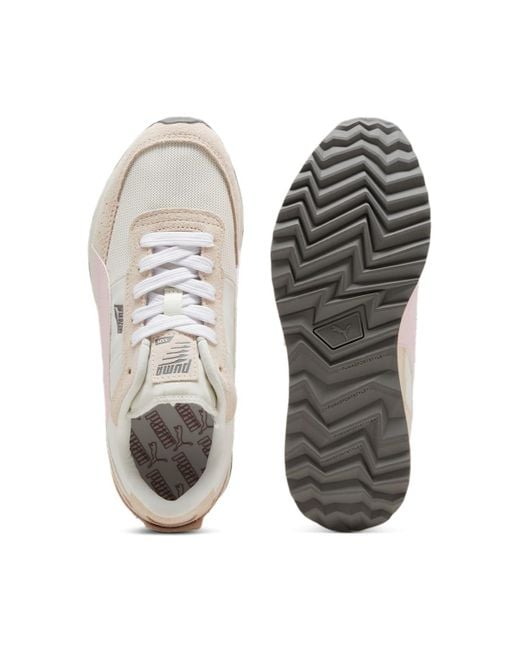 PUMA White Road Rider Suede Whisp' for men