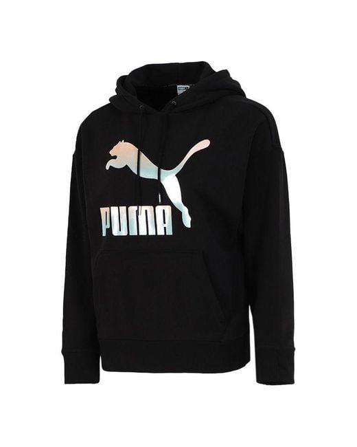 PUMA Black (Wmns) Classics Logo Hoodie
