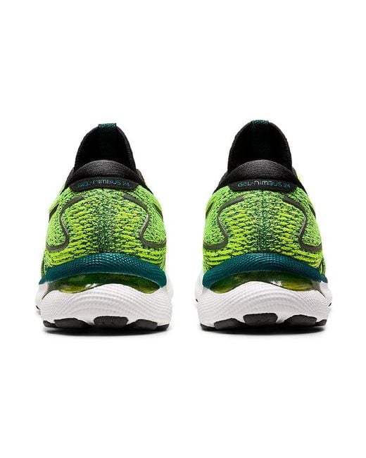Asics Green Gel-Nimbus 24 'Safety' for men
