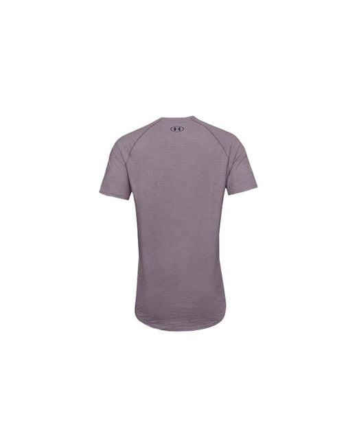 Under Armour Purple Charged Cotton T-Shirt 'Mauve' for men