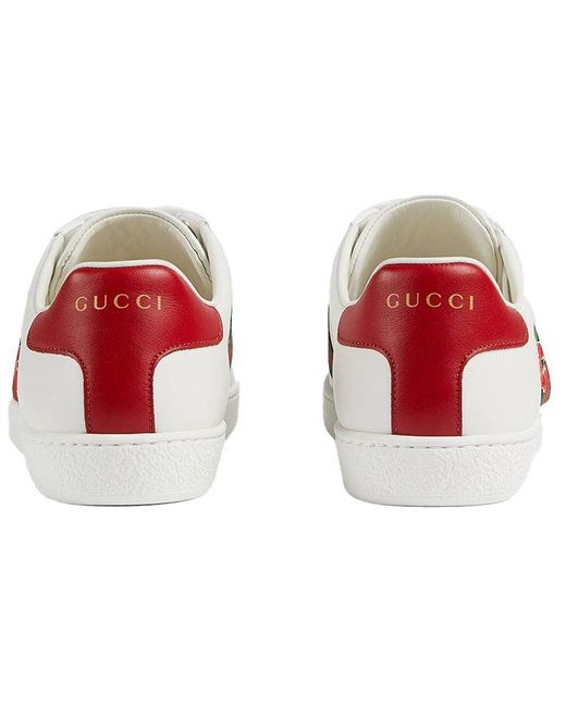 Gucci White (Wmns) Ace Gg 'Cherry'