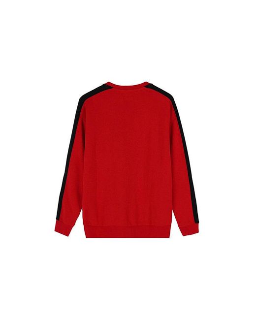 Converse Red Track Taping Crew Neck Sweatshirt for men