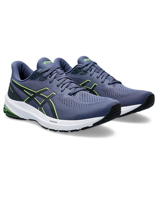 Asics Blue Gt-1000 12 'Thunder Electric Lime' for men