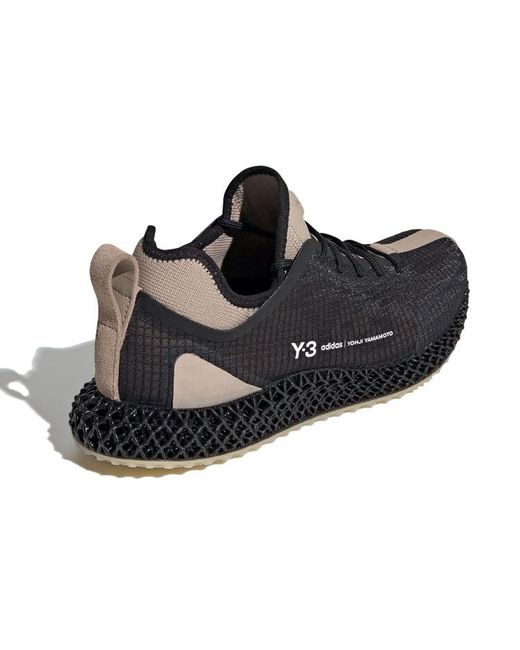 Adidas Black Y-3 Runner 4D Sesame' for men