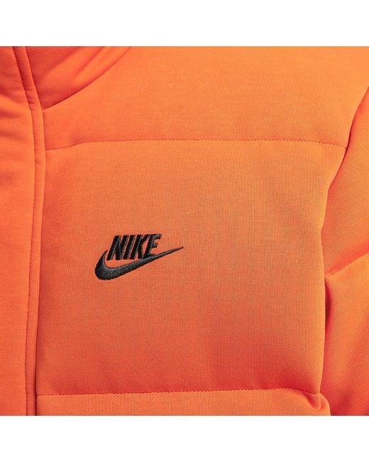 Nike Orange Sportswear Oversized Padded Jacket for men