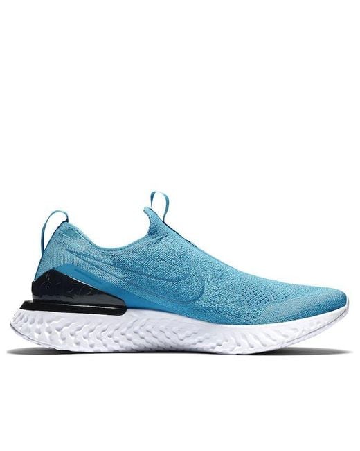 Nike Blue Epic Phantom React Flyknit 'Lake' for men