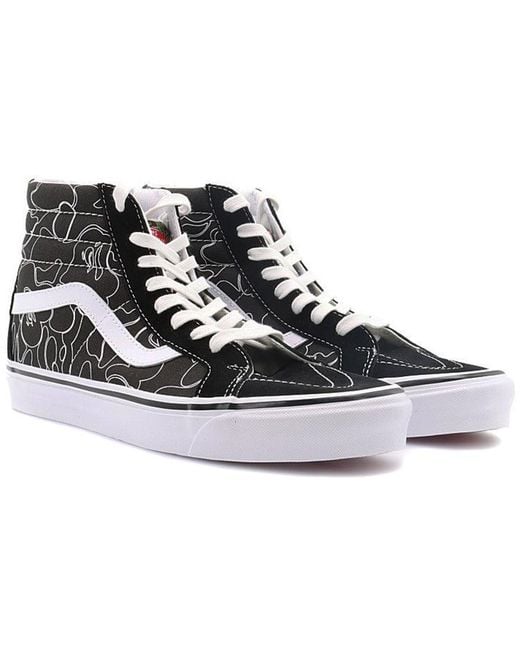 Vans Black Bape X Sk8-Hi 38 Dx 'Lined Camo' for men