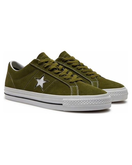 Converse Green One Star Pro Low 'Suede for men