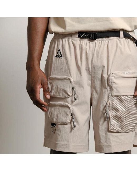 Nike Natural Acg Multiple Pockets Cargo Shorts Creamy for men