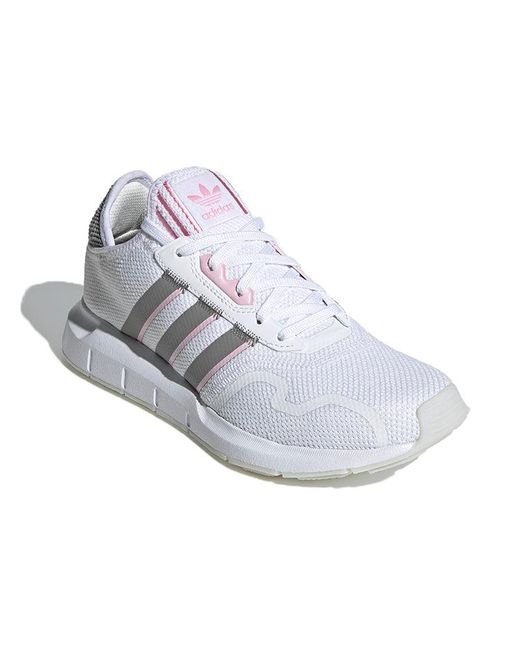 Adidas White (Wmns) Swift Run X Charcoal Solid'