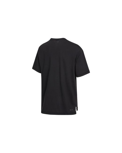 Nike Black Logo Printing Sports Pullover Round Neck Short Sleeve T-Shirt for men